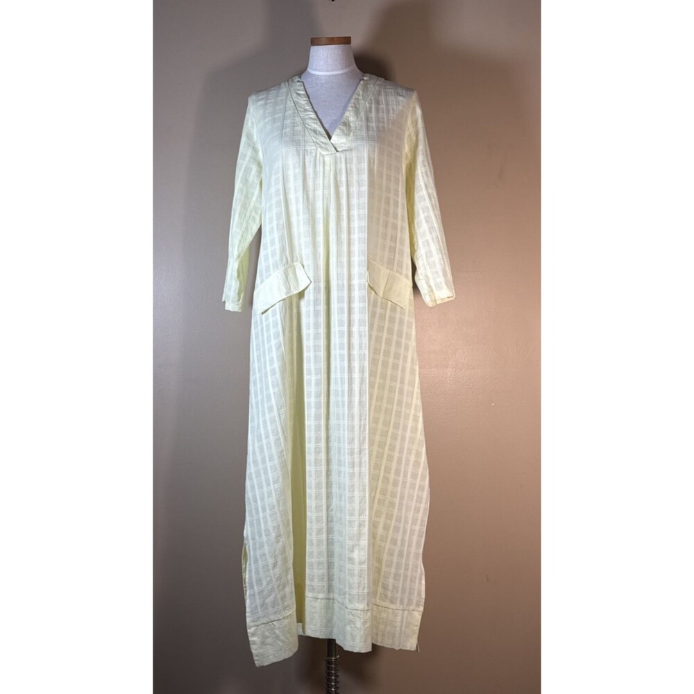 Tuckernuck Size Xl Pomander Place Yellow Carolina Caftan Midi Dress